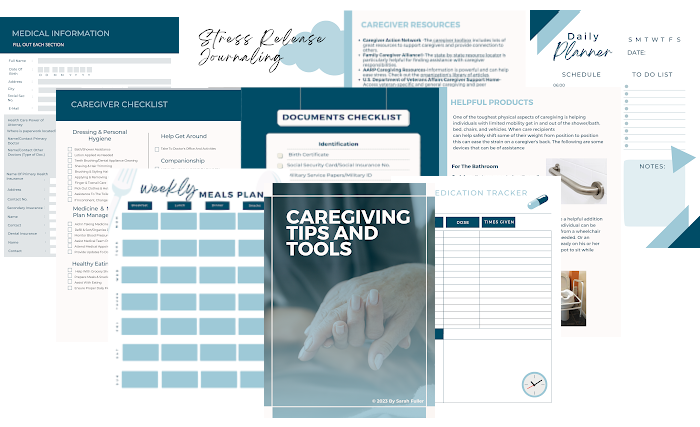 Caregiving Tips and Tools Pages Sample 