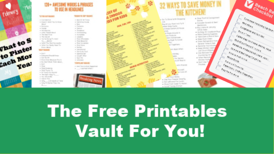 Free Printables Vault